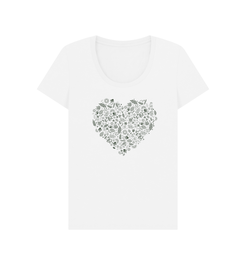 White Printed T-shirt Front