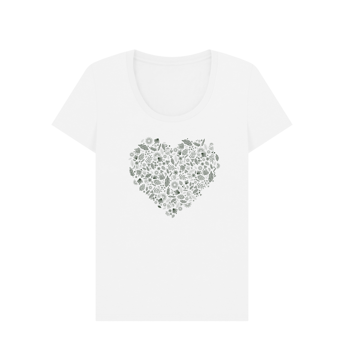 White Printed T-shirt Front