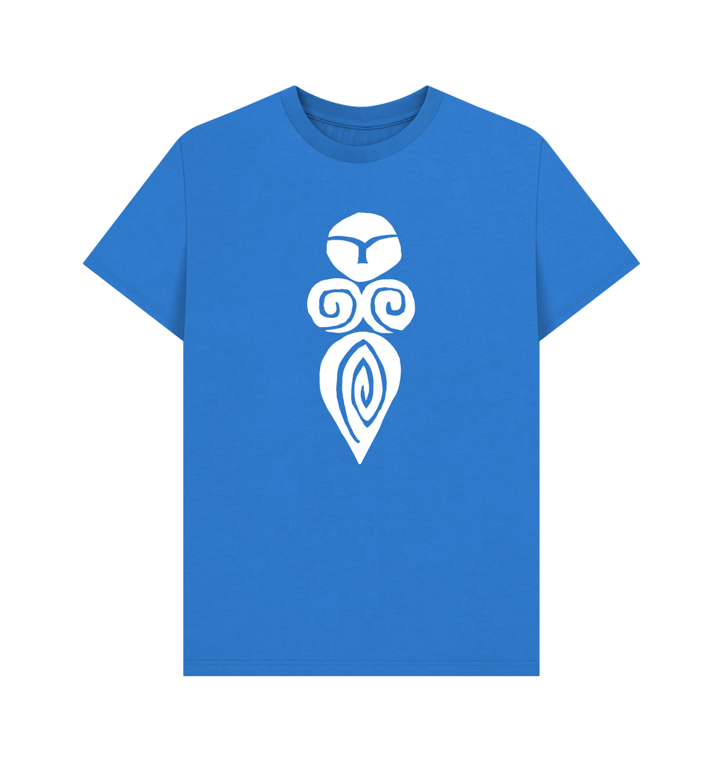 Bright Blue Printed T-shirt Front