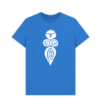 Bright Blue Printed T-shirt Front