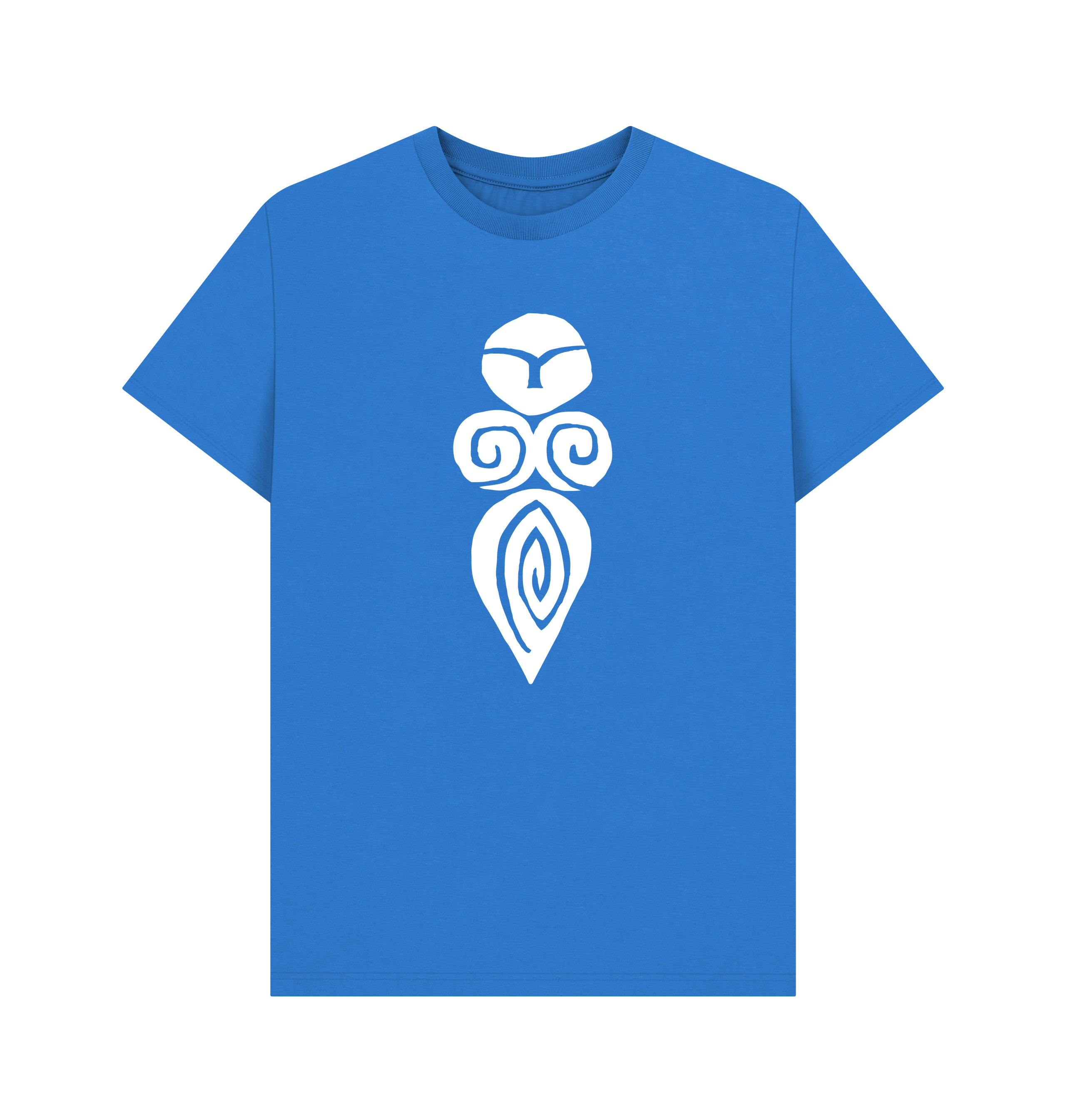 Bright Blue Printed T-shirt Front