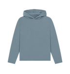 Stone Blue Printed Hoody Front