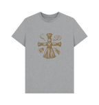 Athletic Grey Printed T-shirt Front