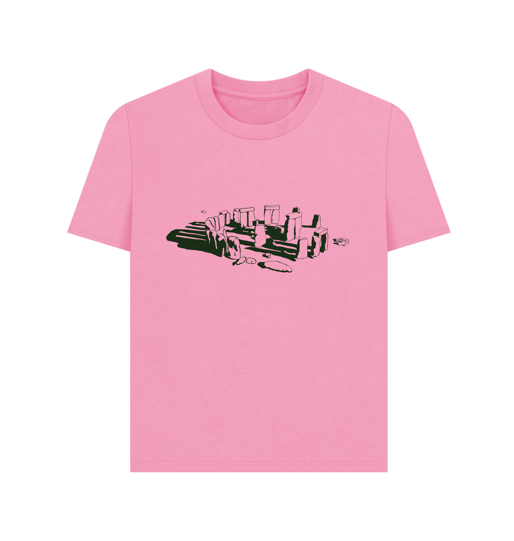 Rose Pink Printed T-shirt Front