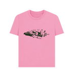 Rose Pink Printed T-shirt Front