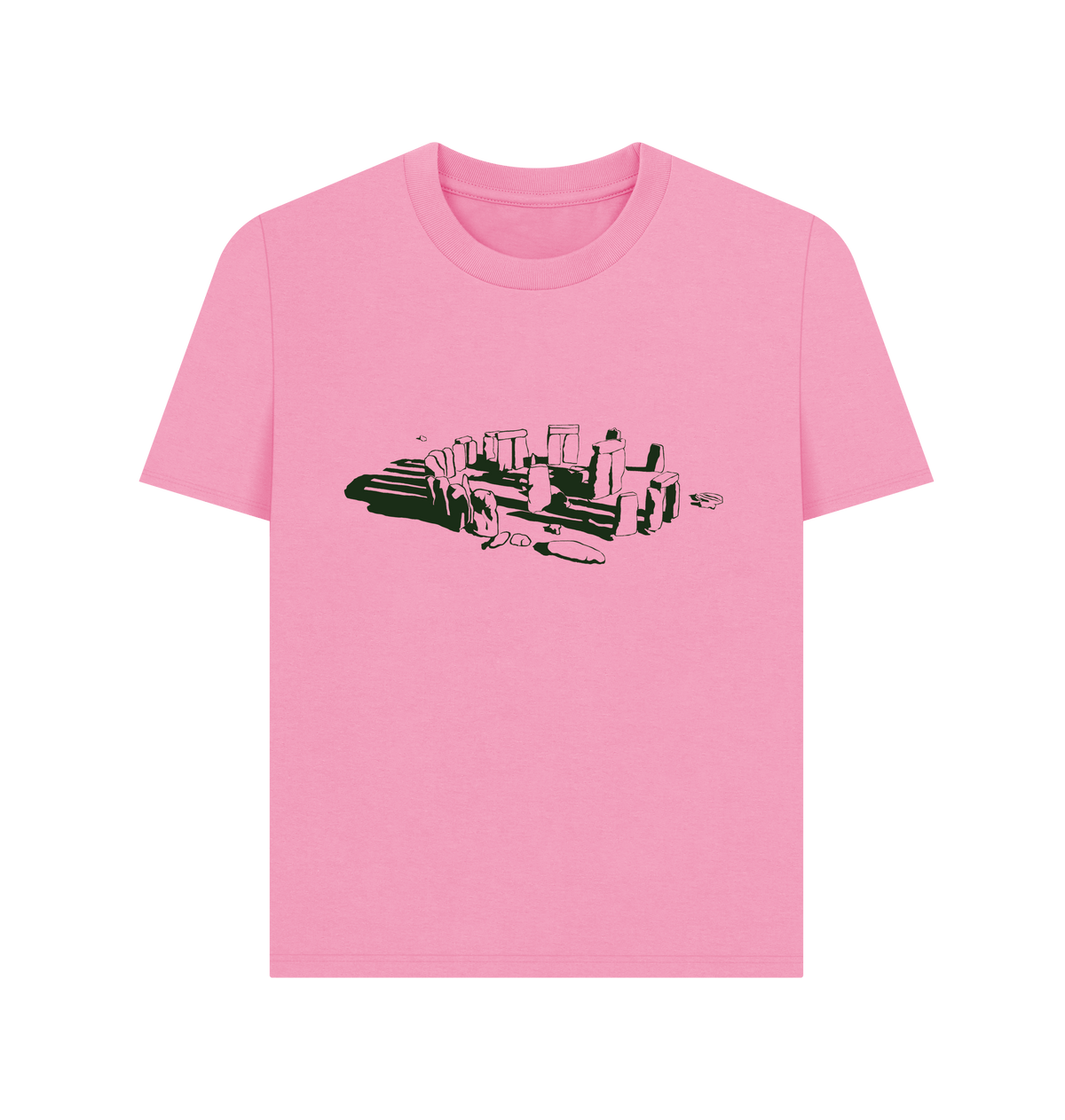 Rose Pink Printed T-shirt Front
