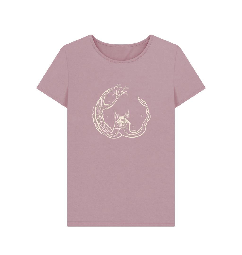 Mauve Printed T-shirt Front