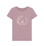 Mauve Printed T-shirt Front