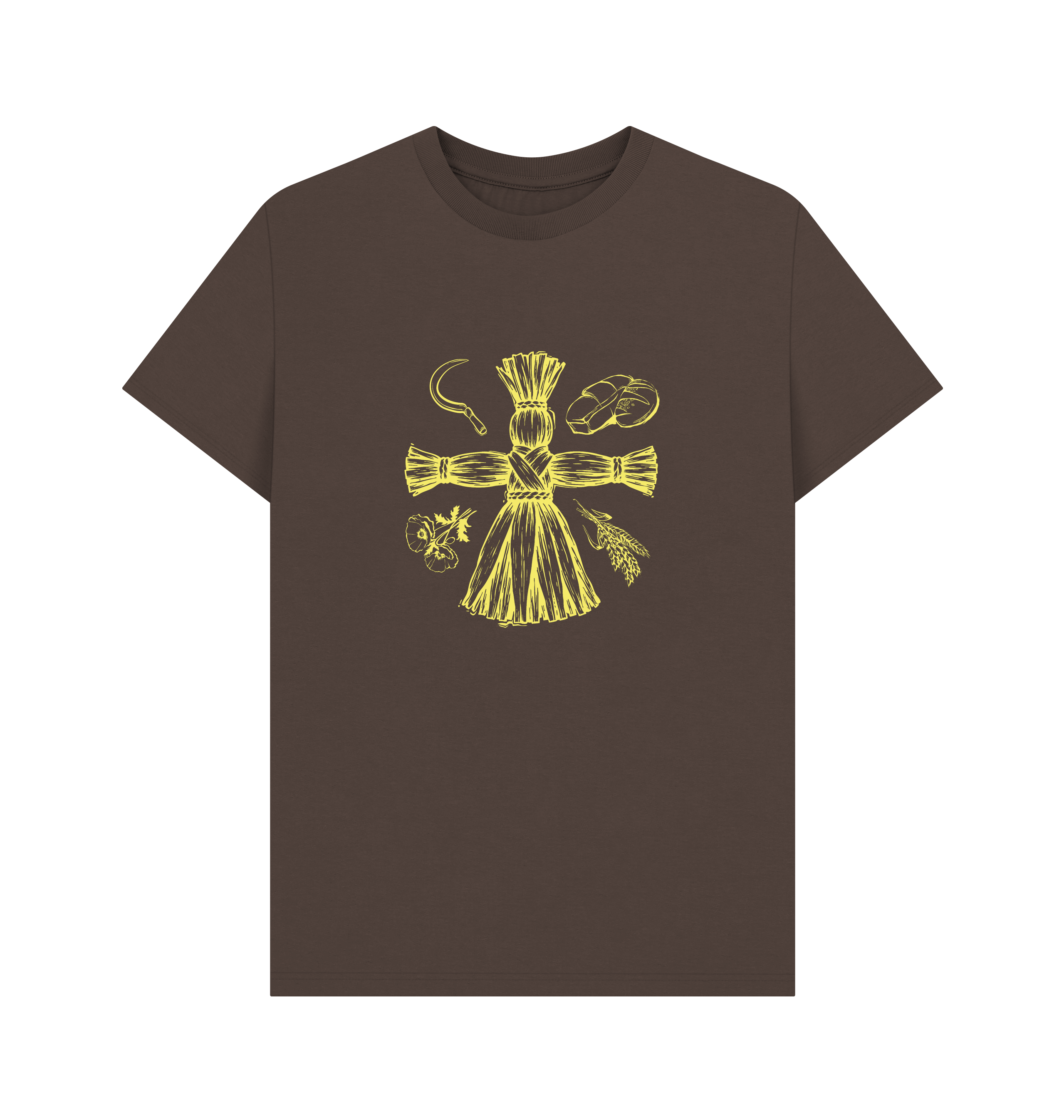 Chocolate Printed T-shirt Front