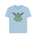 Milky Blue Printed T-shirt Front