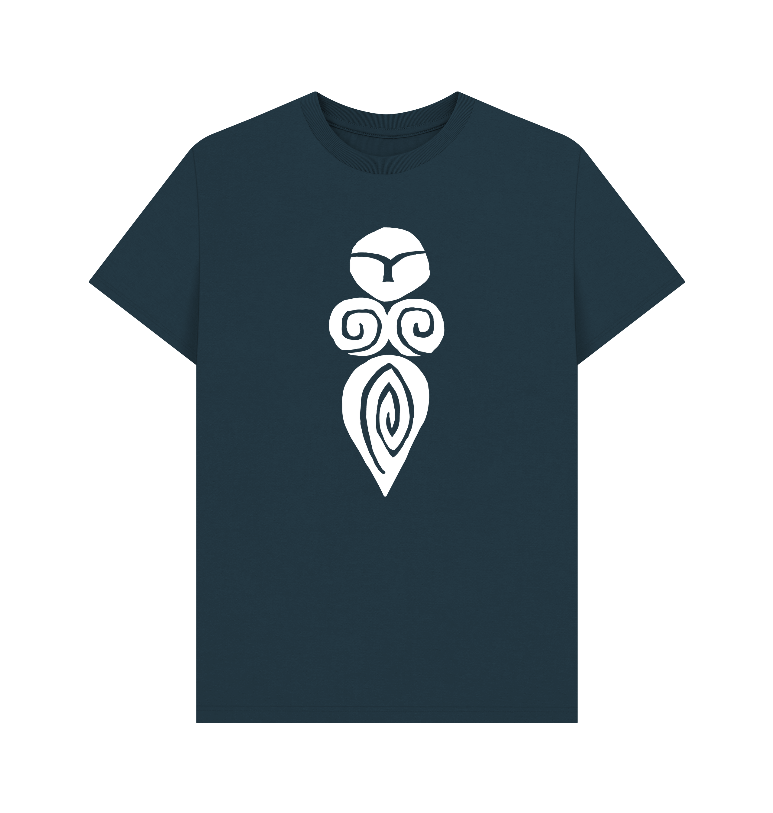 Denim Blue Printed T-shirt Front