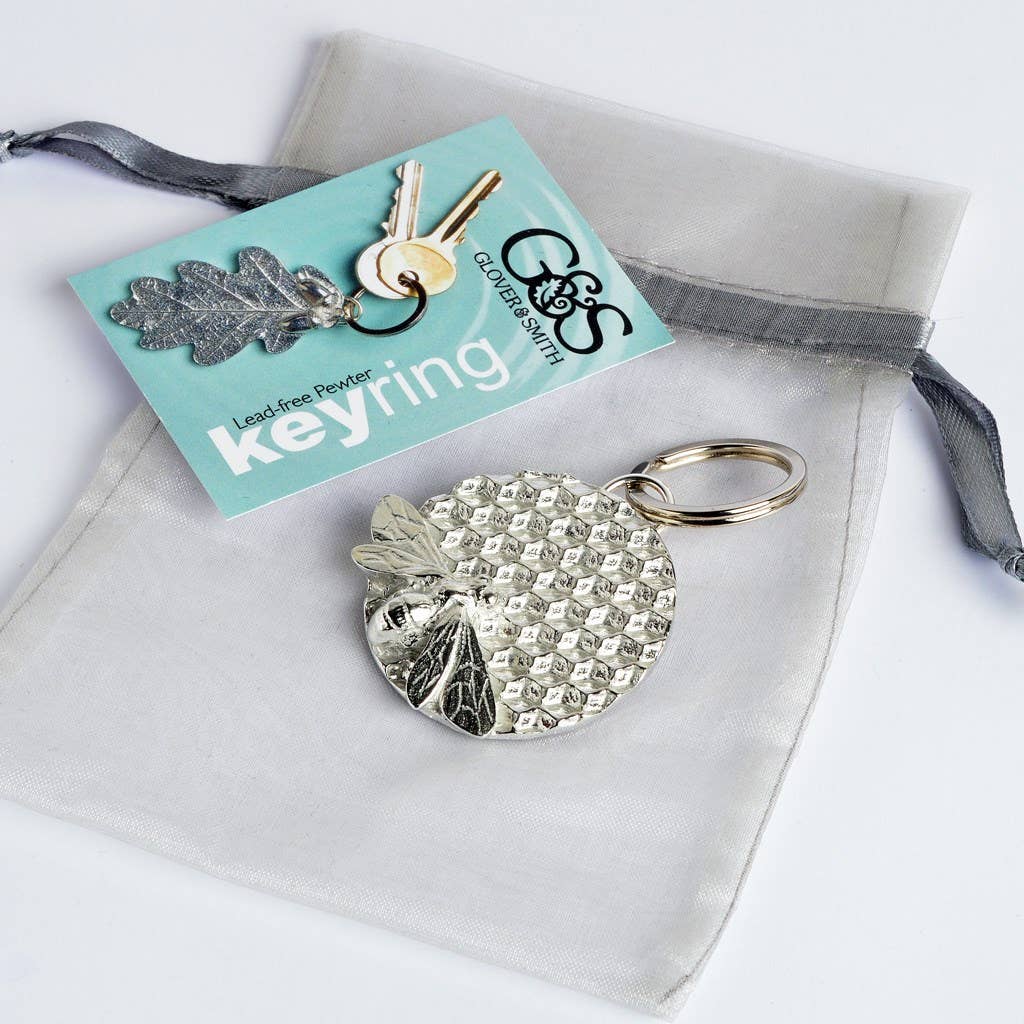 Bee Pewter Keyring