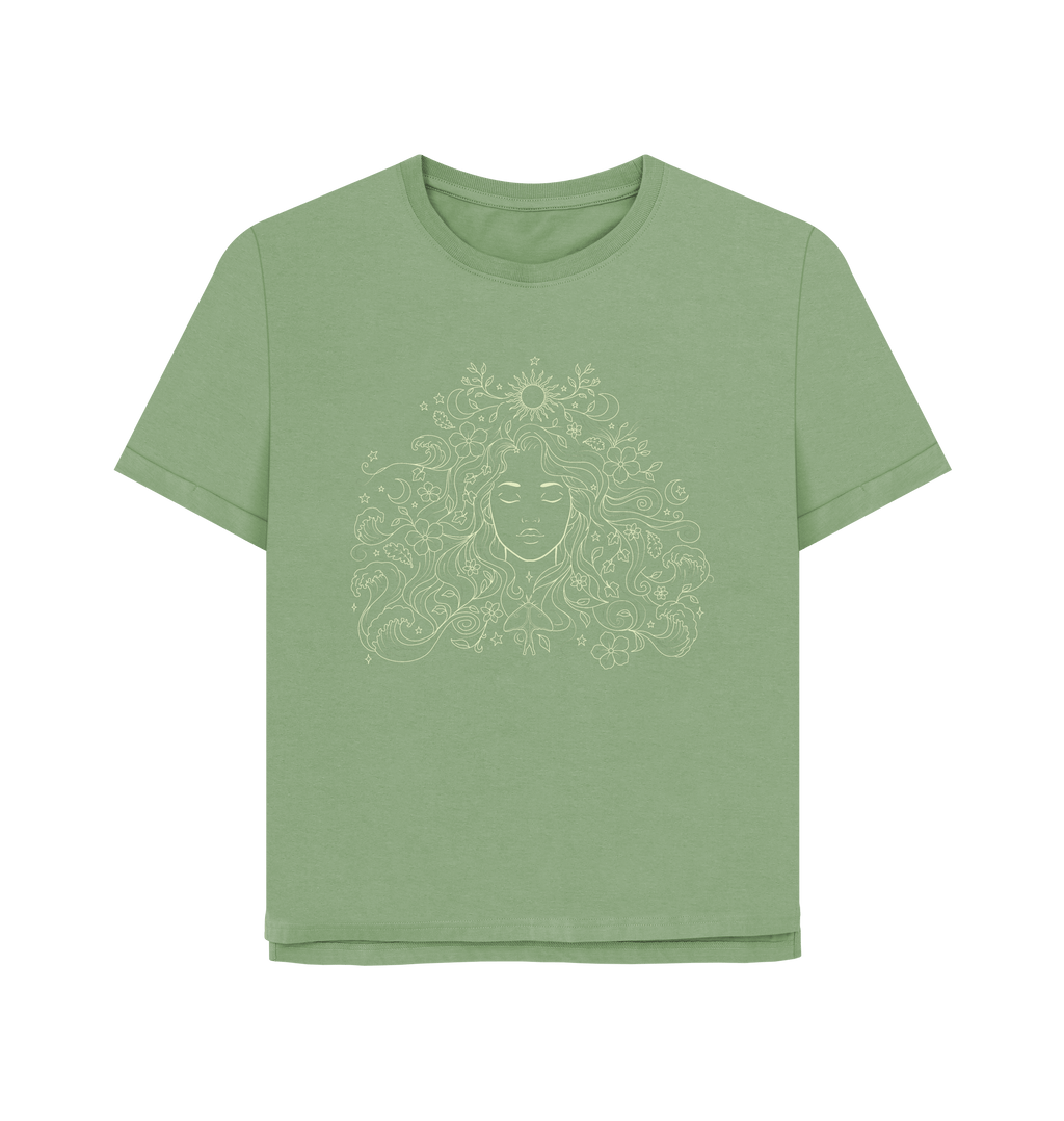 Sage Printed T-shirt Front