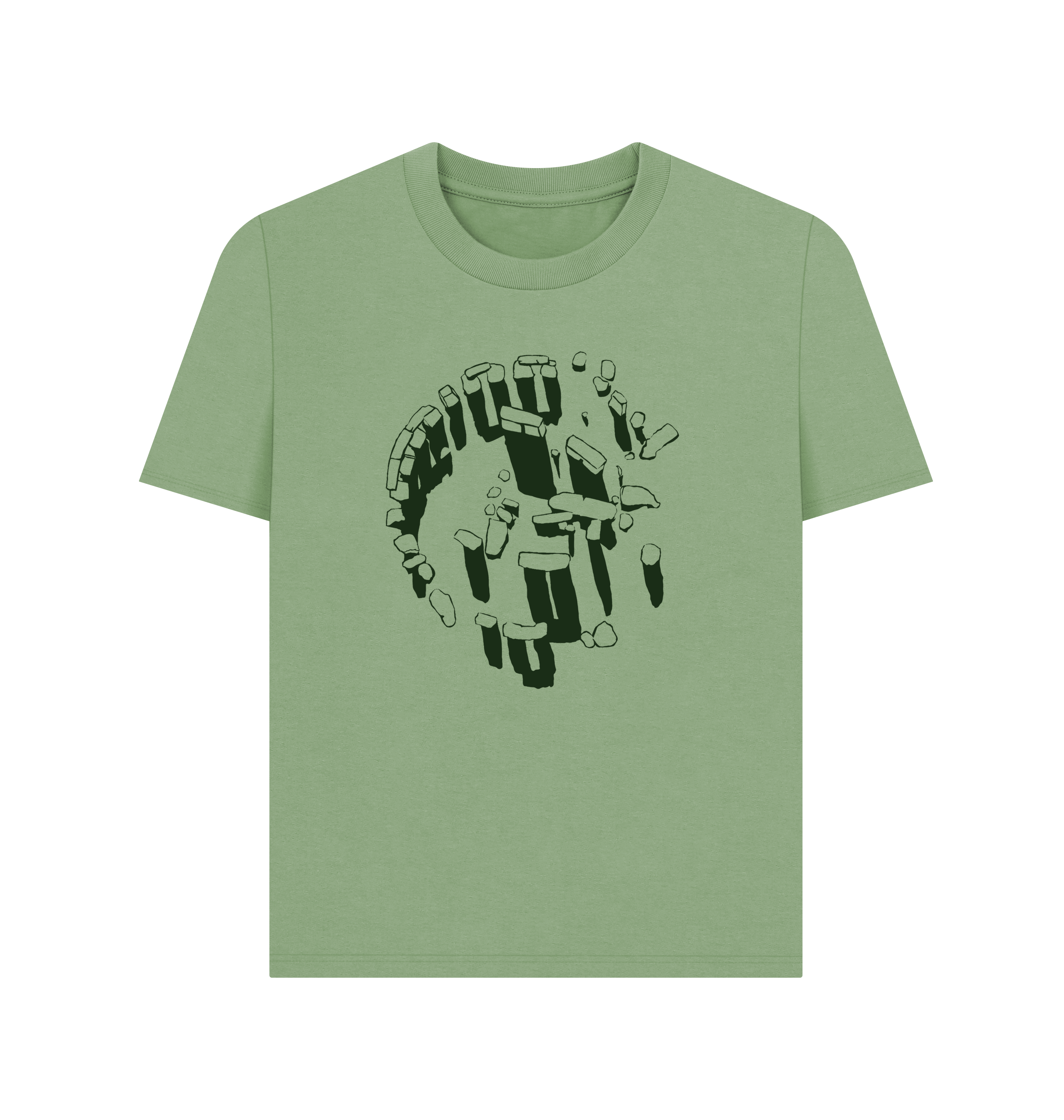 Sage Printed T-shirt Front