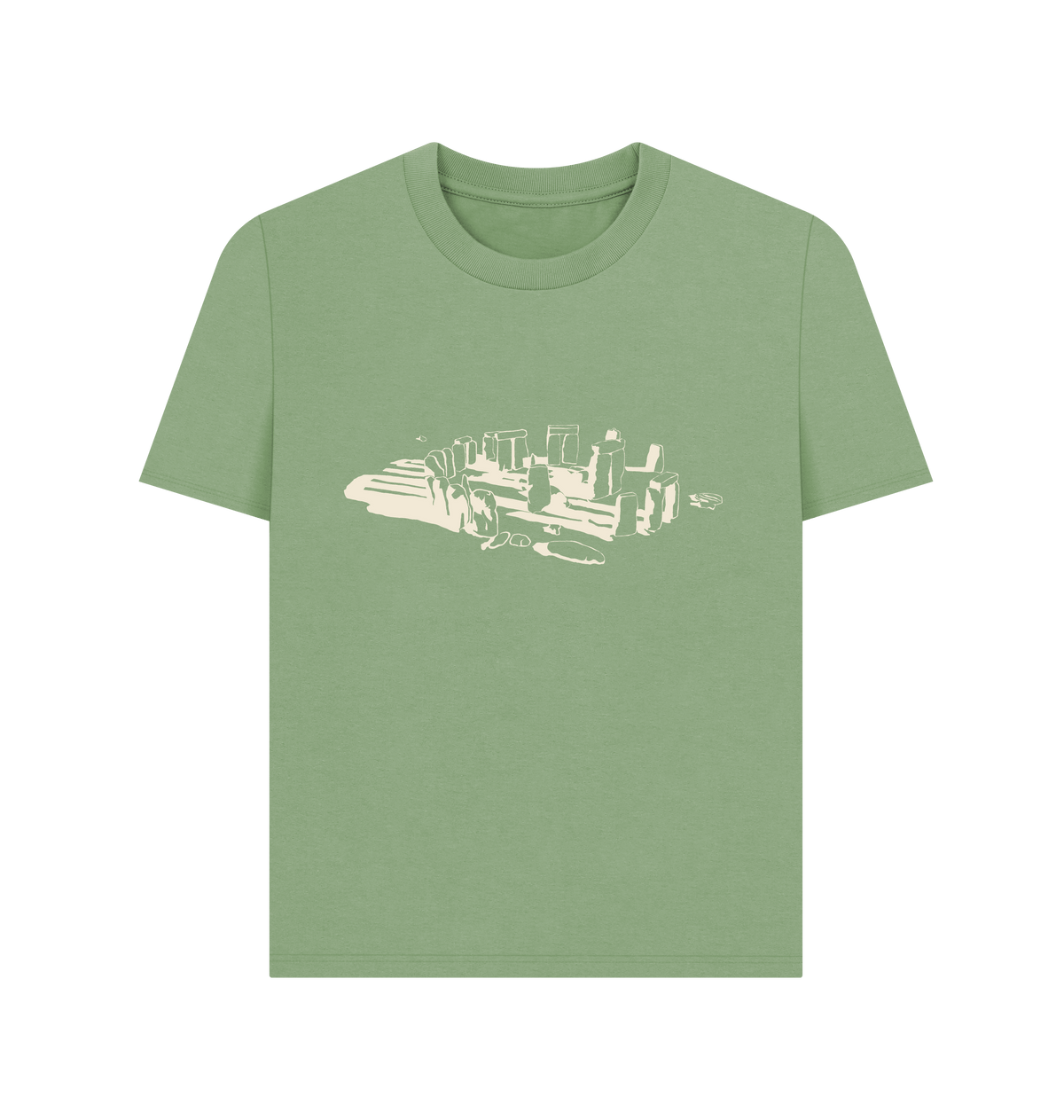 Sage Printed T-shirt Front
