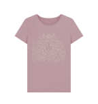 Mauve Printed T-shirt Front