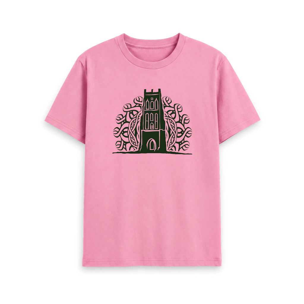 Rose Pink Printed T-shirt Front