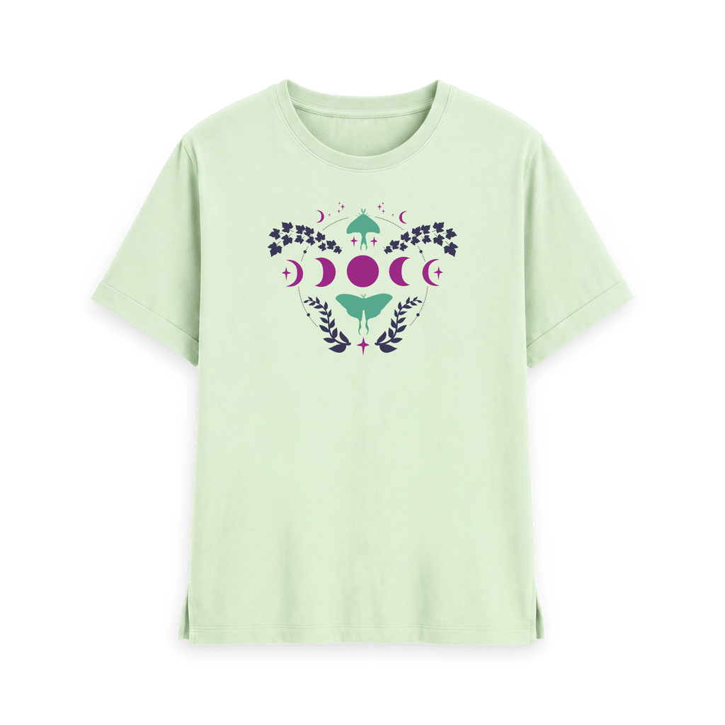 Pastel Green Printed T-shirt Front