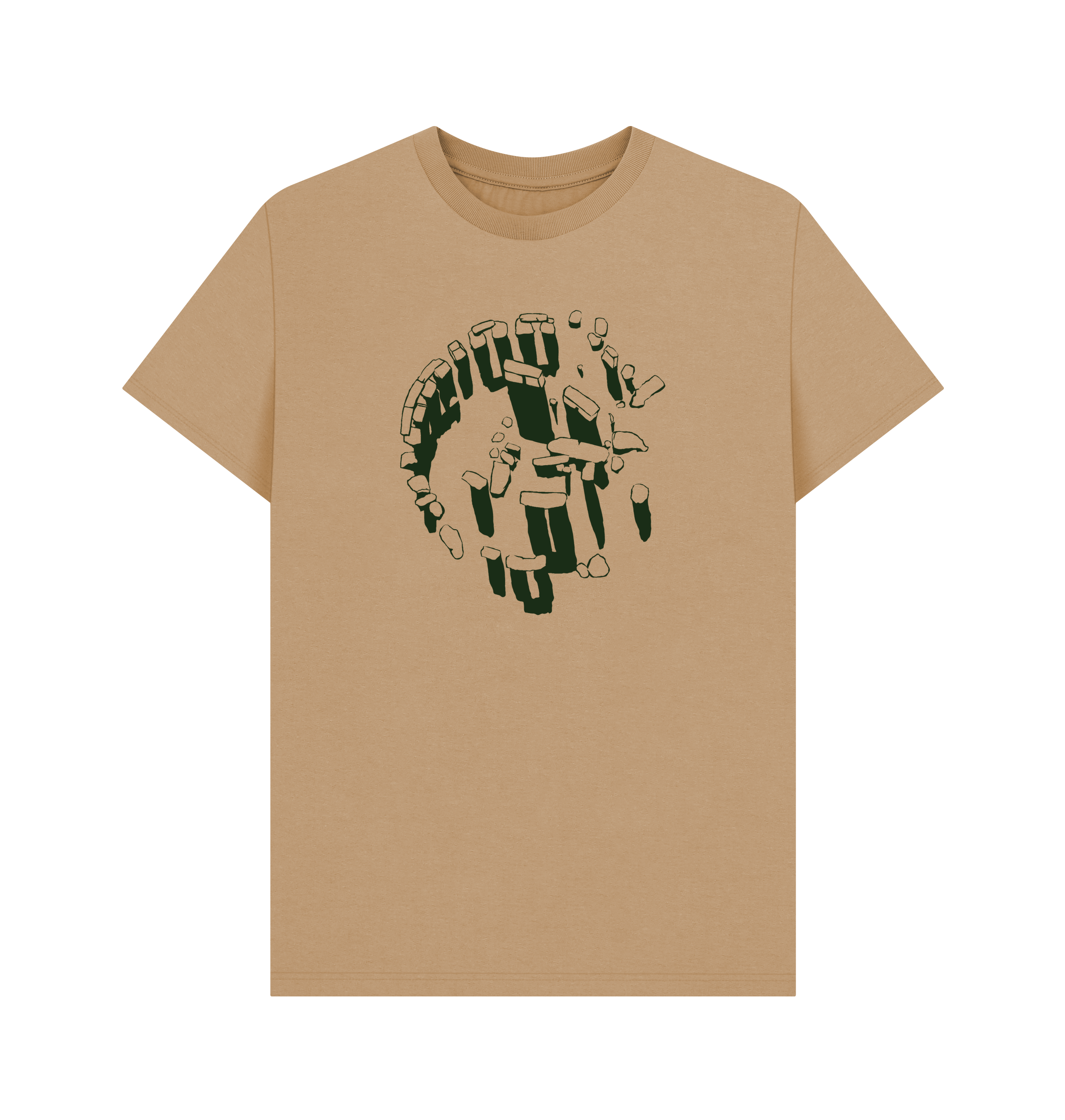 Sand Printed T-shirt Front