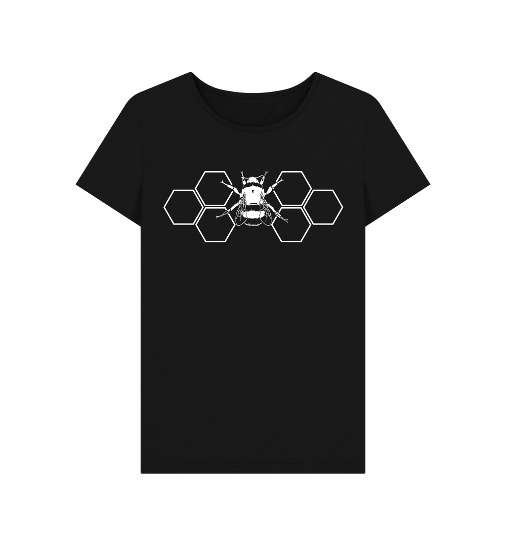 Black Printed T-shirt Front