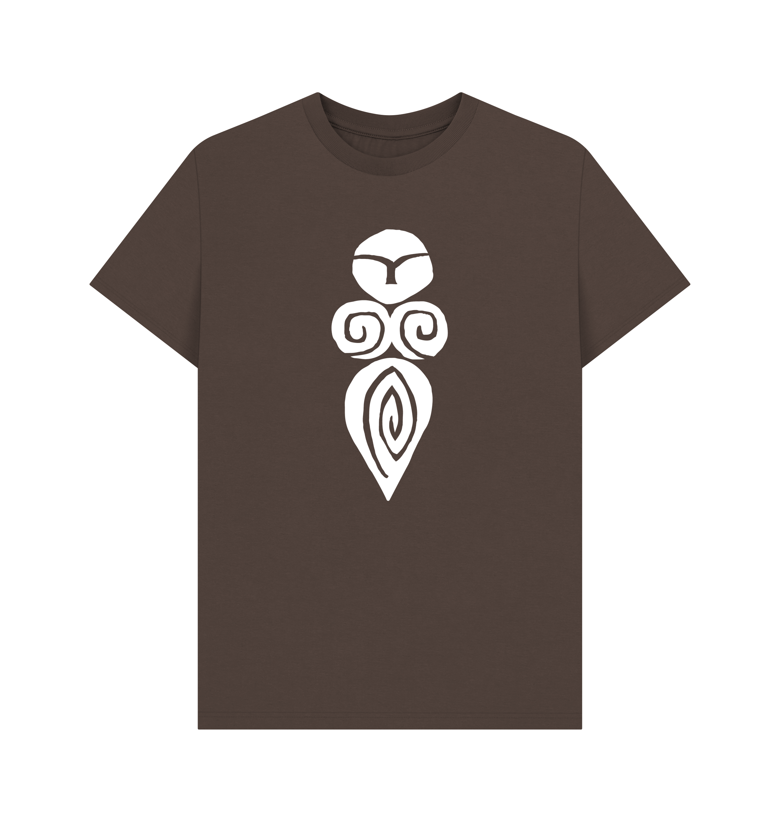 Chocolate Printed T-shirt Front