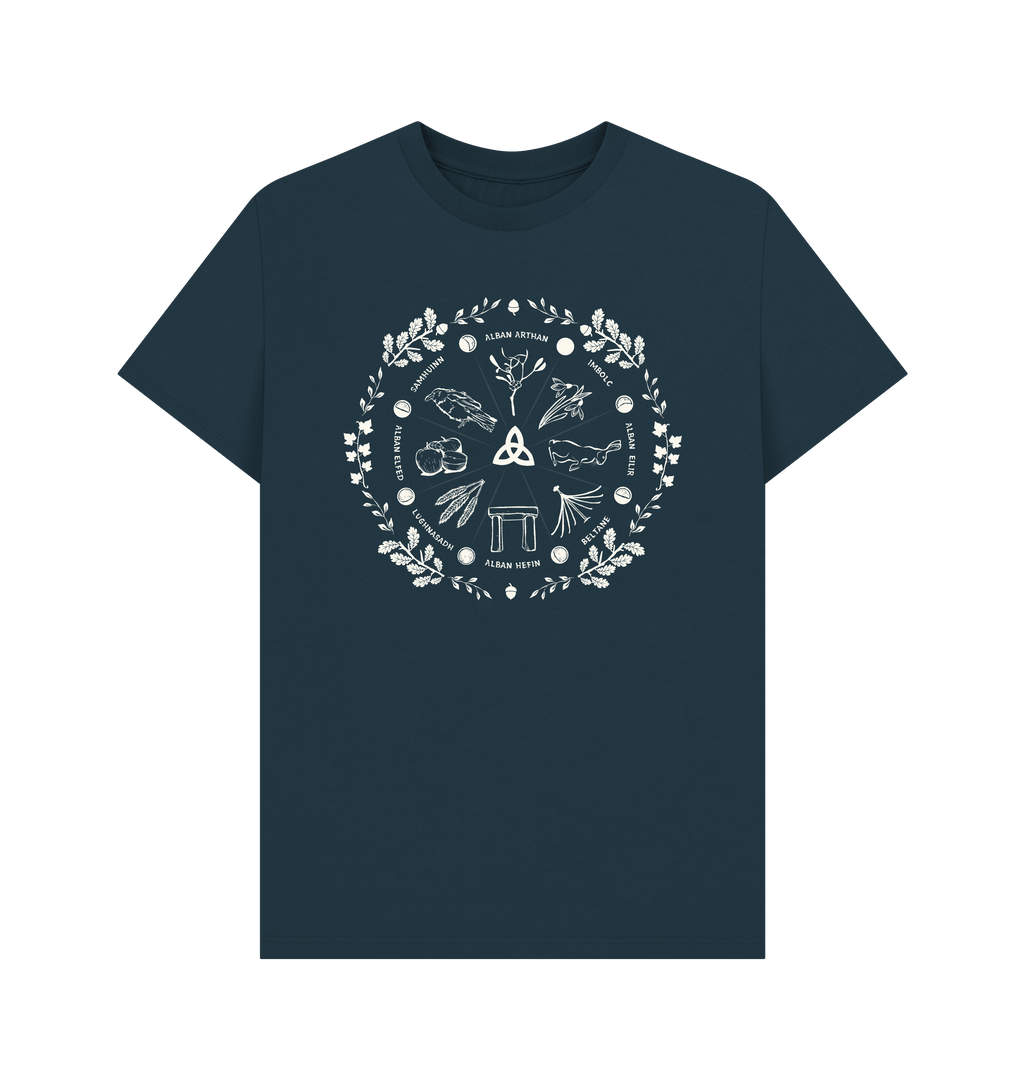 Denim Blue Printed T-shirt Front