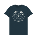 Denim Blue Printed T-shirt Front