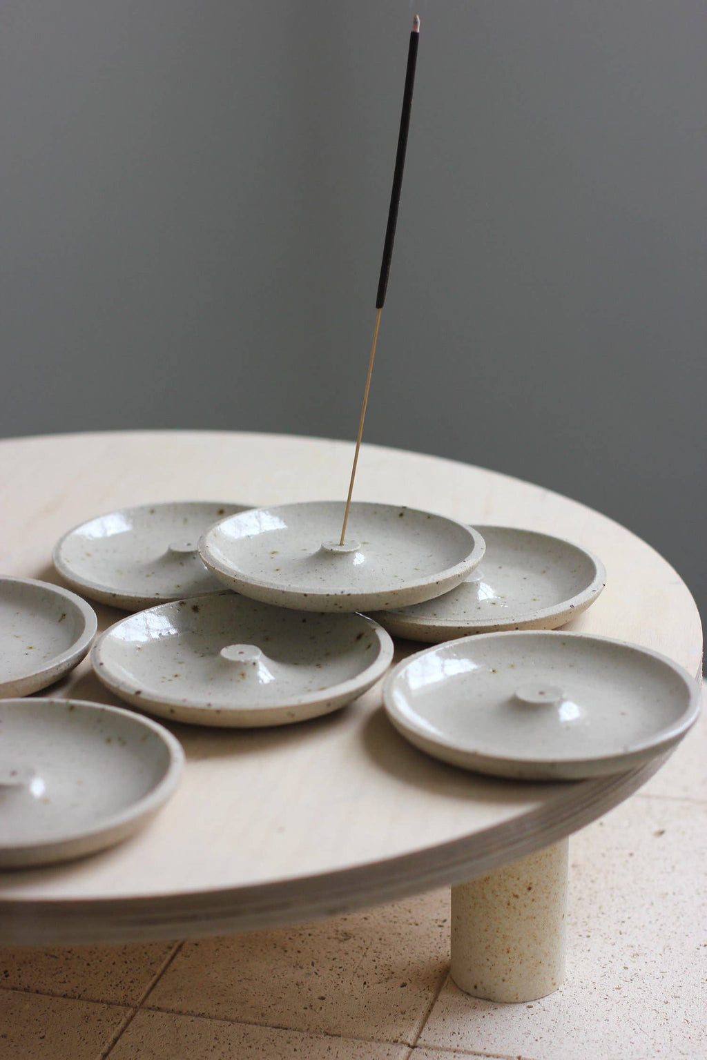 Stoneware Ceramic Incense Holder