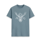 Stone Blue Printed T-shirt Front