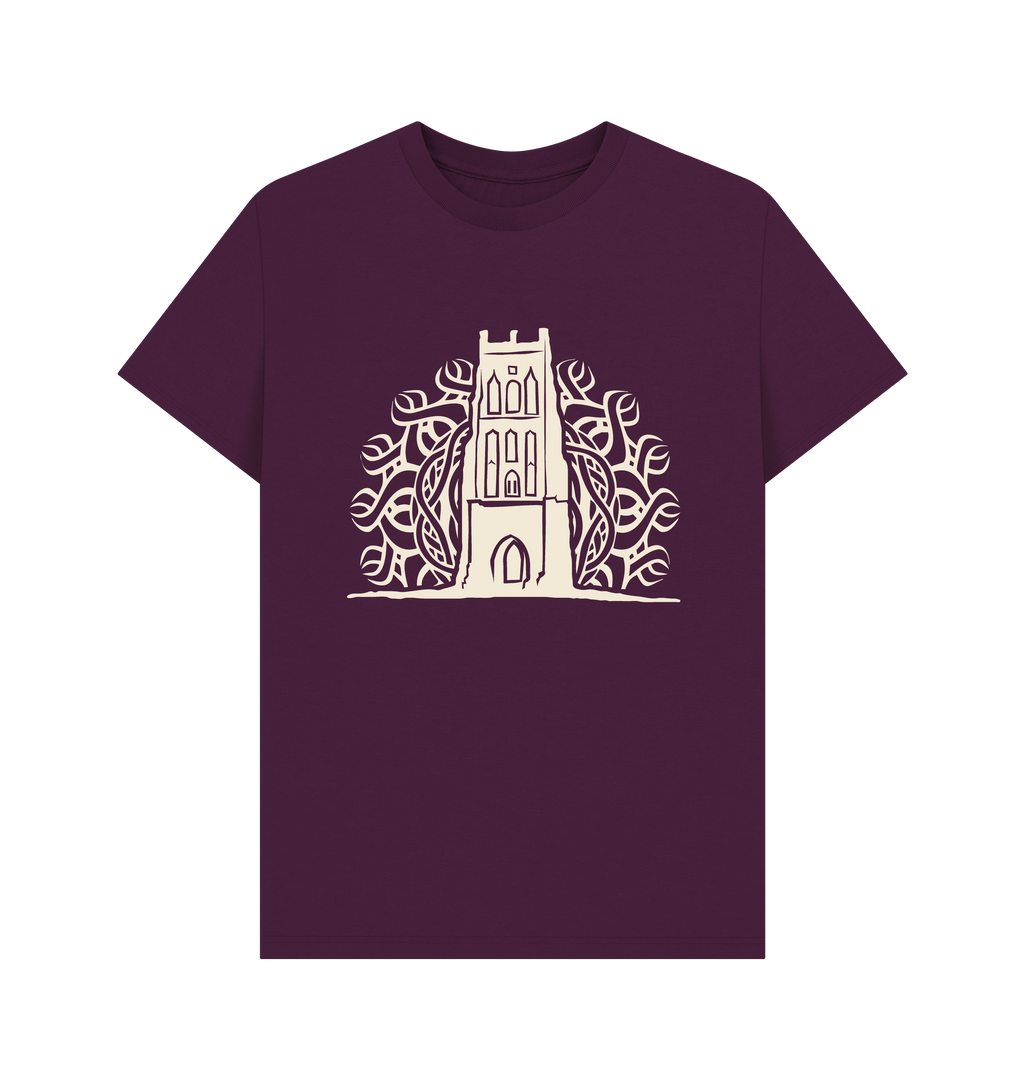 Purple Printed T-shirt Front
