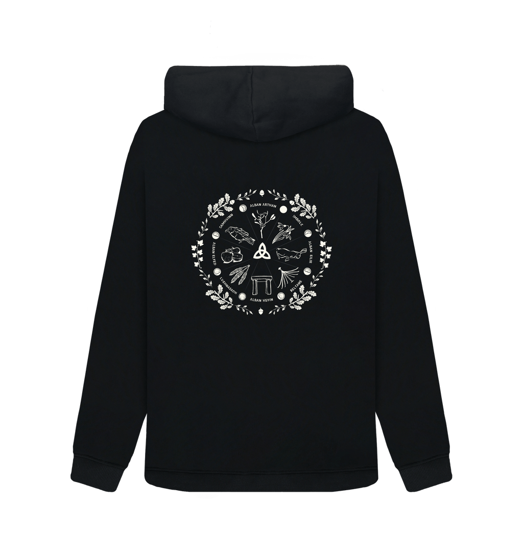 Black Printed Sweater Back