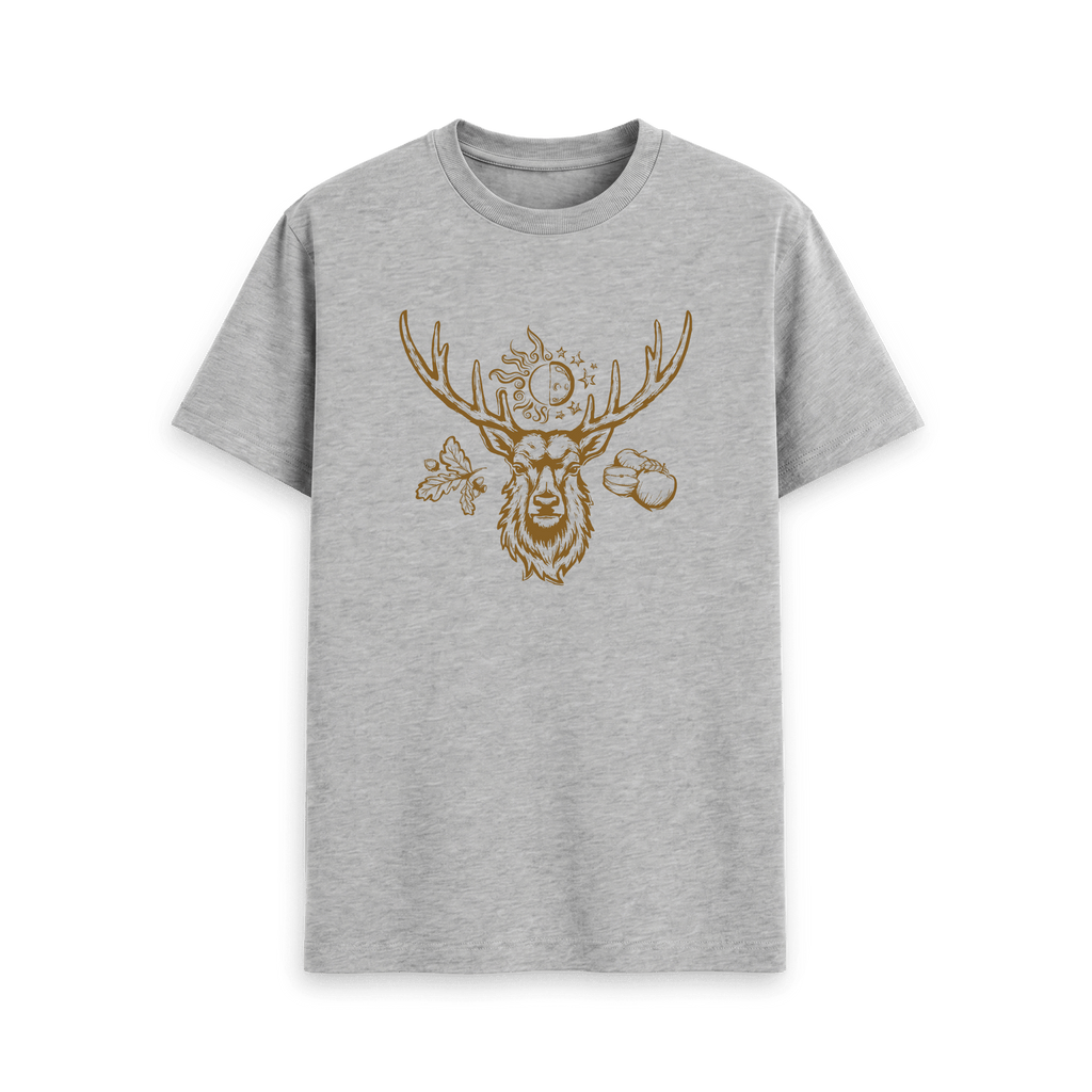 Athletic Grey Printed T-shirt Front