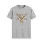 Athletic Grey Printed T-shirt Front