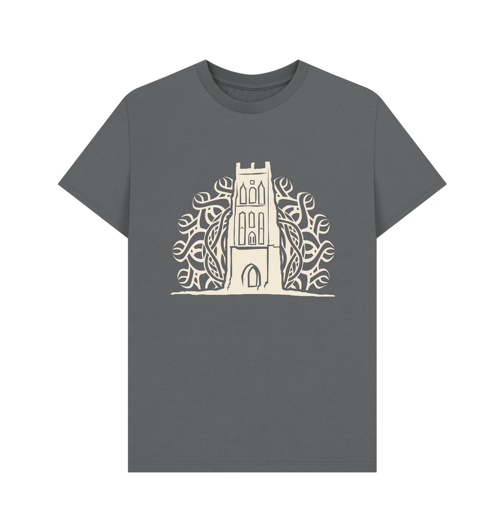 Slate Grey Printed T-shirt Front
