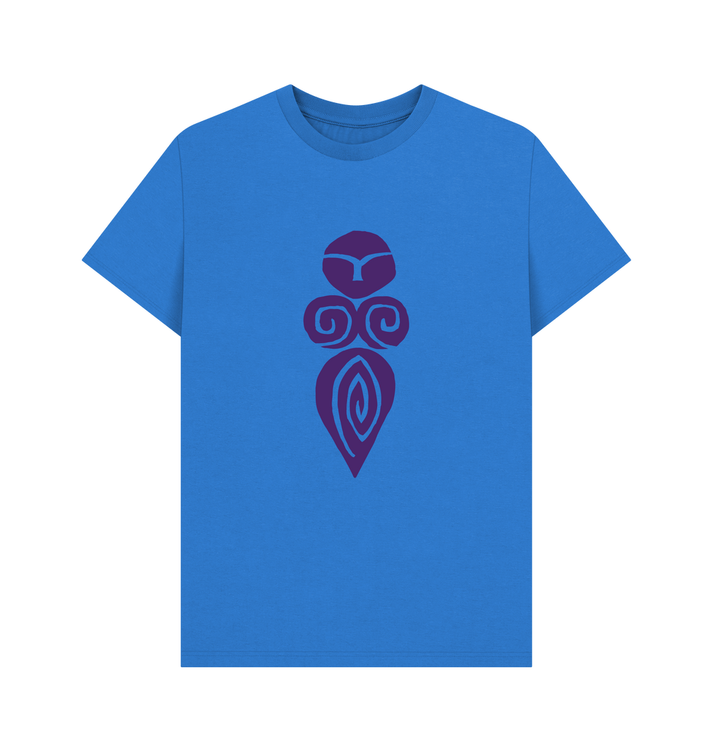 Bright Blue Printed T-shirt Front