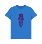 Bright Blue Printed T-shirt Front