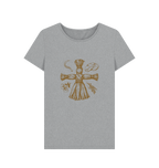 Athletic Grey Printed T-shirt Front