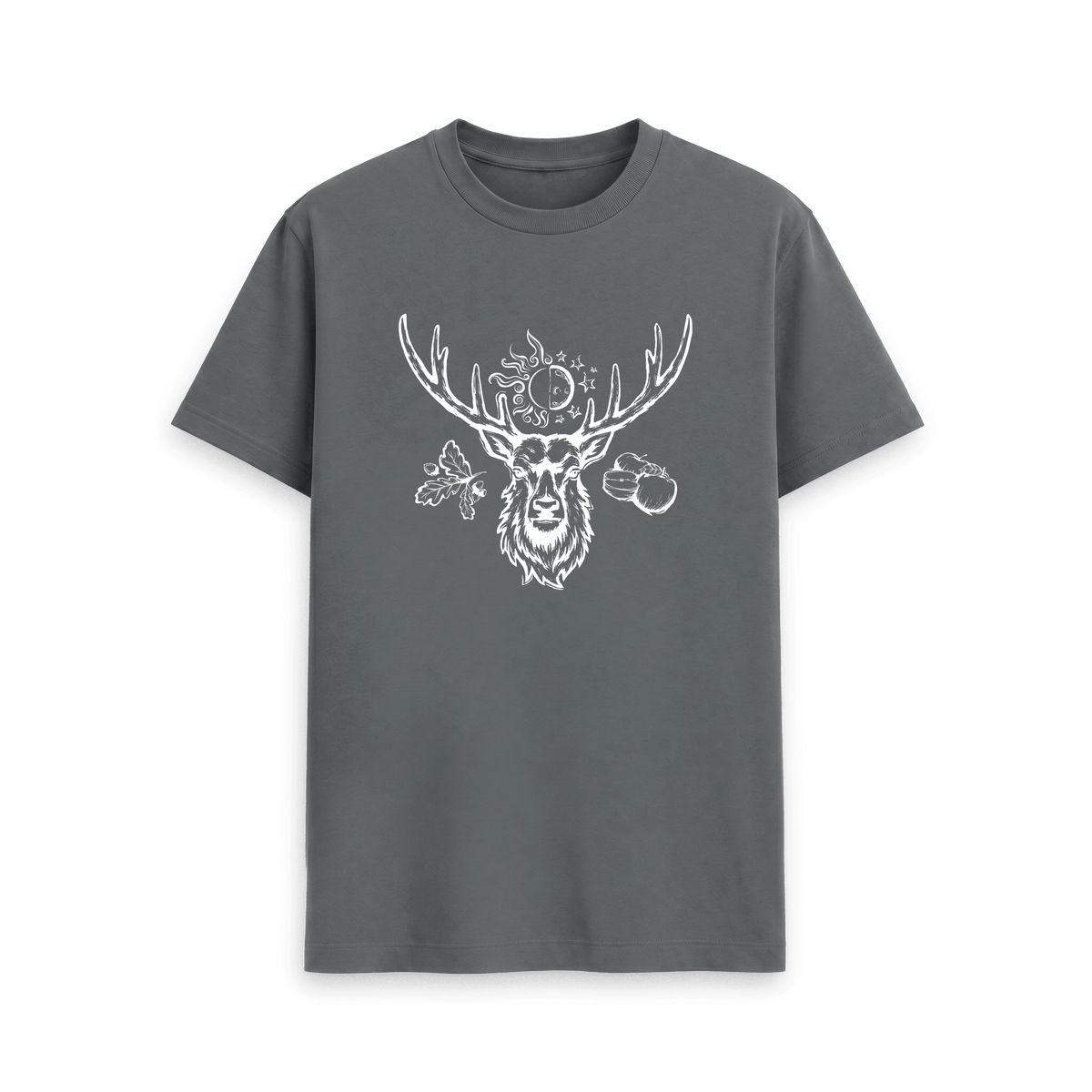 Slate Grey Printed T-shirt Front