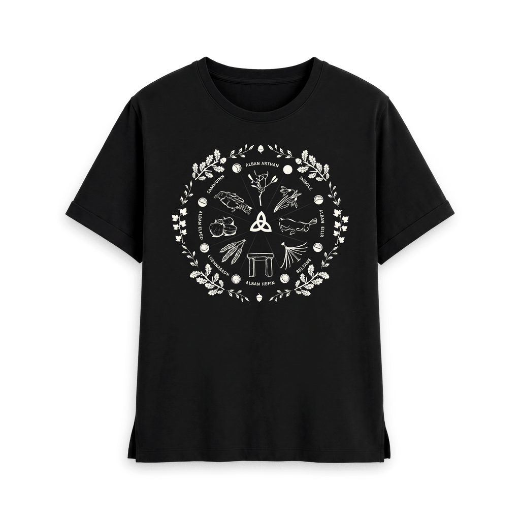 Black Printed T-shirt Front