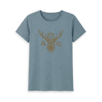Stone Blue Printed T-shirt Front