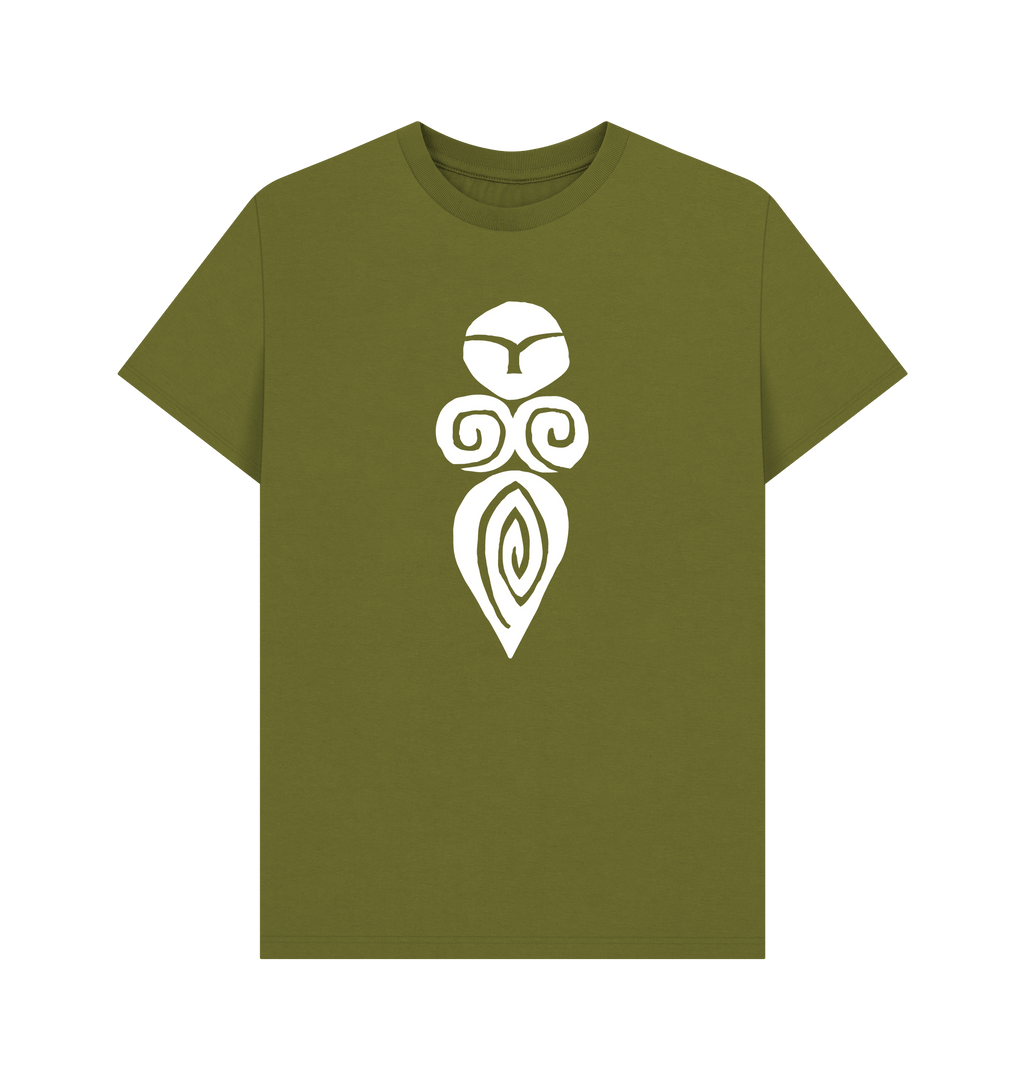 Moss Green Printed T-shirt Front