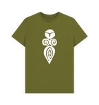 Moss Green Printed T-shirt Front