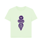 Pastel Green Printed T-shirt Front