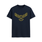 Navy Blue Printed T-shirt Front
