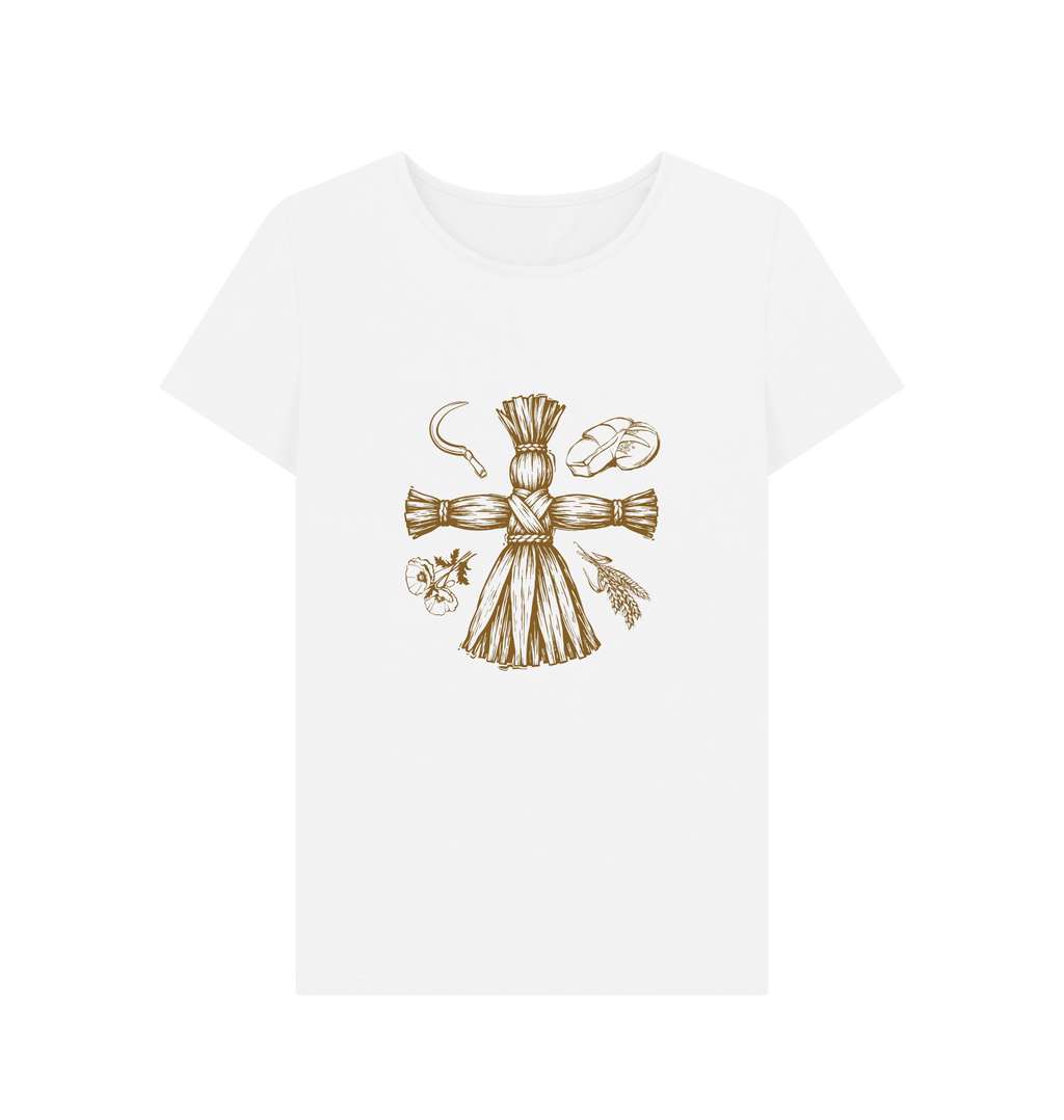 White Printed T-shirt Front