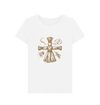 White Printed T-shirt Front
