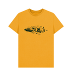 Mustard Printed T-shirt Front