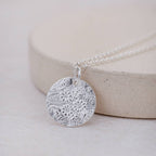Textured Circle Pendant
