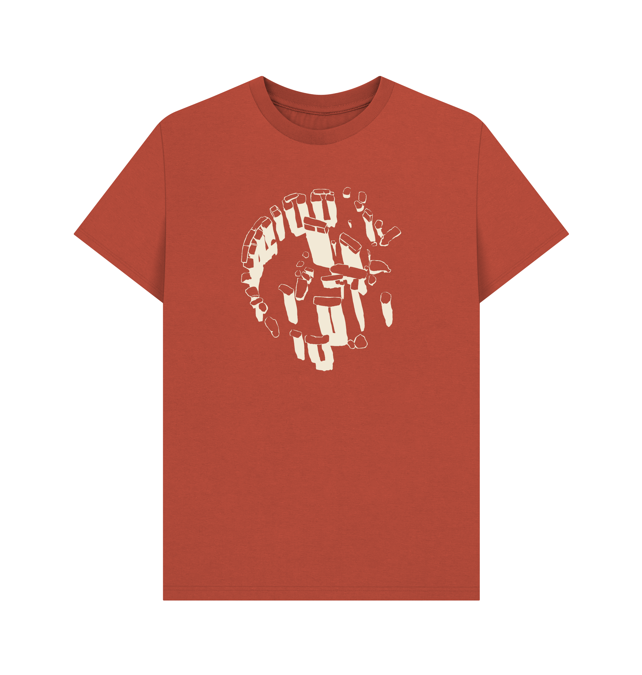 Rust Printed T-shirt Front
