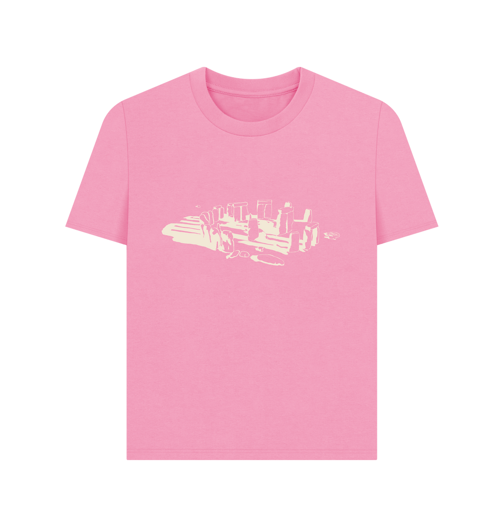 Rose Pink Printed T-shirt Front